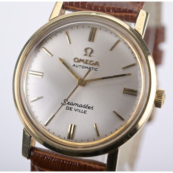 Omega Seamaster Deville 14k Yellow Gold Cal. 670 White Dial 31.5mm Watch - Picture 2 of 10